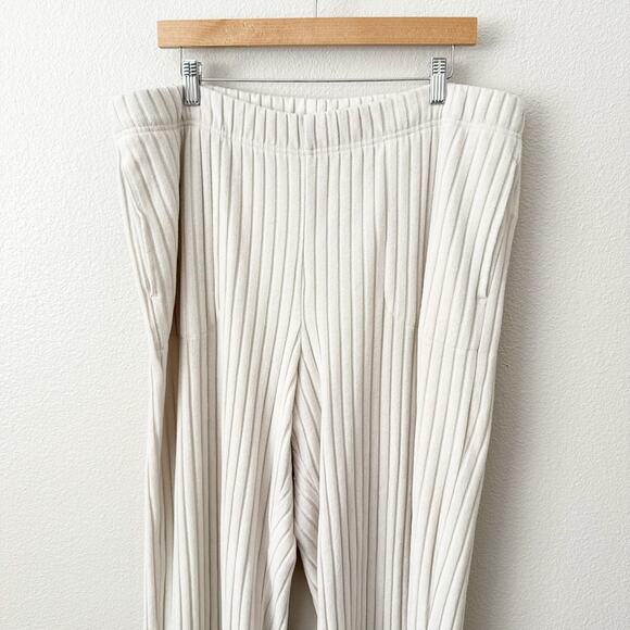GAP BODY | Cozy Rib PJ Cardigan Top + Pants Bottoms Lounge Wide Ribbed | XL - Picture 9 of 13